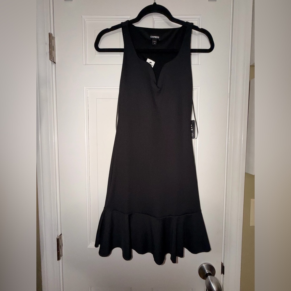 Express Black Midi Dress